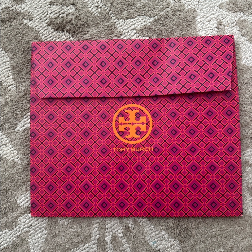 Tory Burch Pink and Orange Envelope